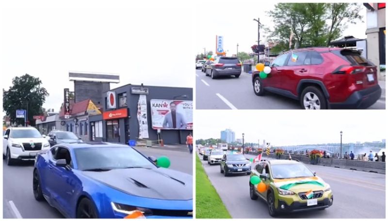 United Keralites of Niagara car rally Indian Independence Day 2023 prn