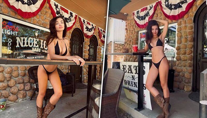 Amy Jackson SEXY photos: Actress flaunts her hourglass figure in BOLD bikini during her Oklahoma vacay  RBA