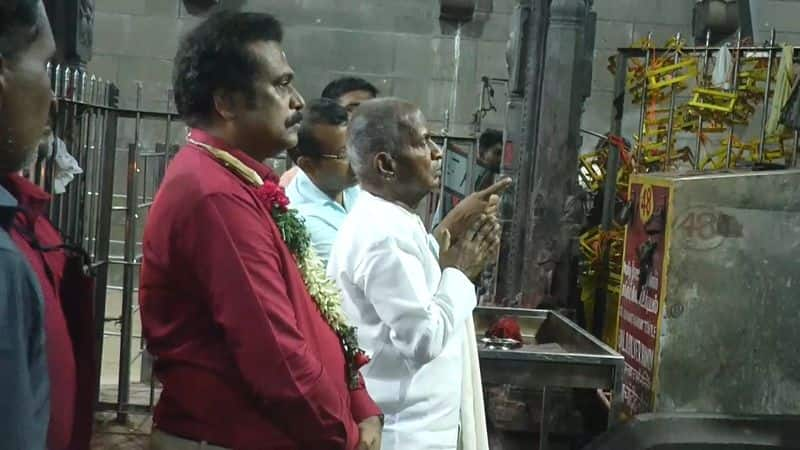 music director ilayaraja visit rameshwaram temple at ramanathapuram