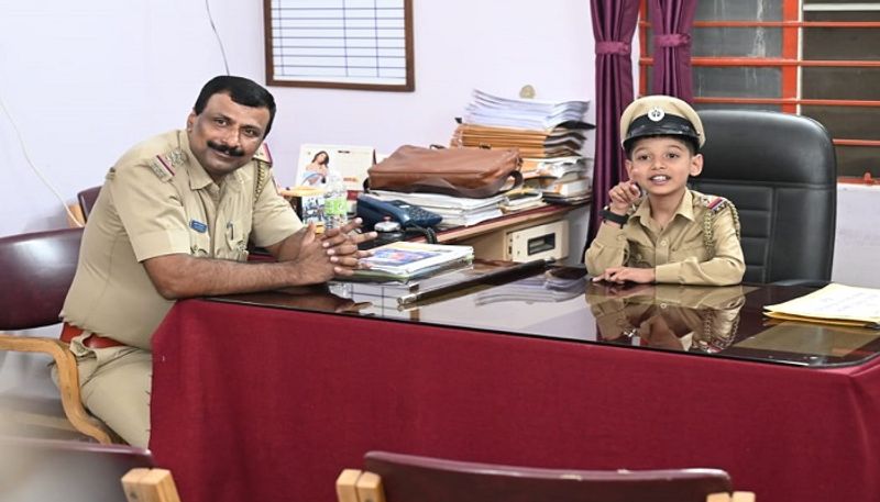 Boy who Became an Inspector for just one day in Shivamogga grg