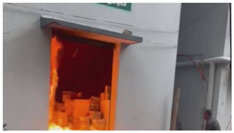 fire incident in BBMP control office nbn