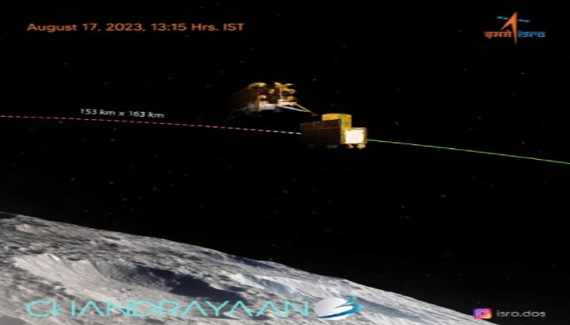 chandrayaan 3 vikram lander separated from spacecraft isro official update