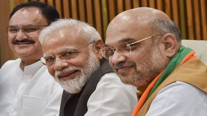 PM Modi Amit Shah and JP Nadda