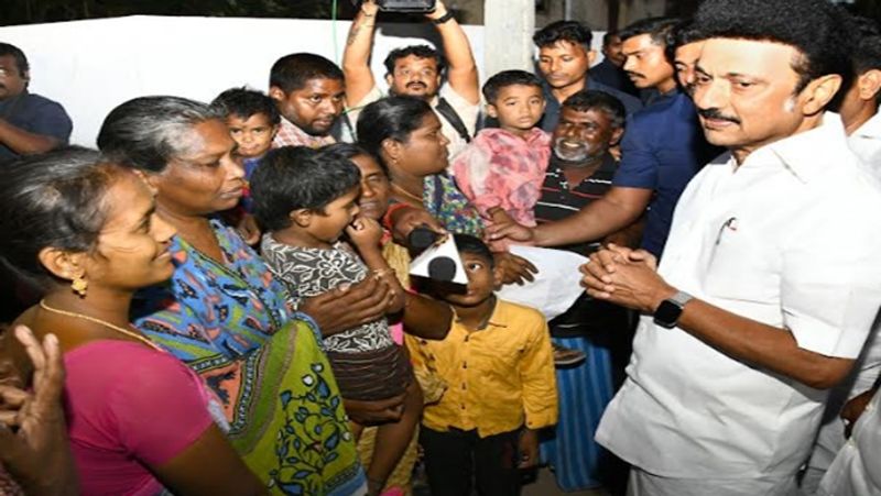 TN CM MK Stalin visit to Akkalmad Fishermen Colony and speak with them