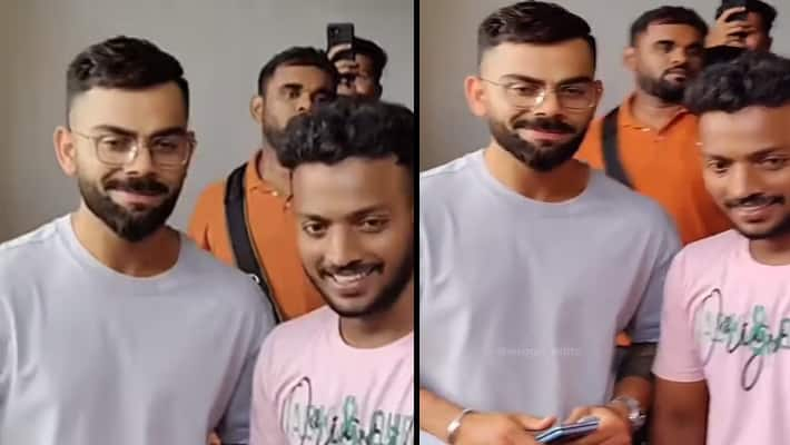 Virat Kohli Getting Late For His Bengaluru Flight Tricks The Paparazzi At Mumbai Airport kvn