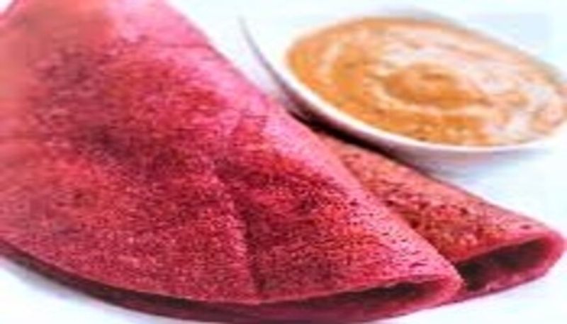 healthy and tasty oats beetroot masala dosai recipe in tamil mks