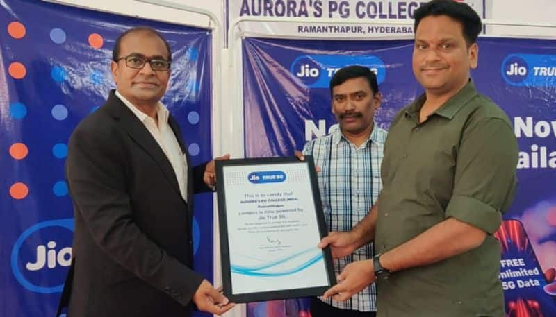 Jio True 5G services started in Arora PG College..Jio revolution in education sector with 5G service MKA