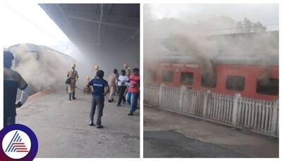 Fire in Udyan Express train at KSR Bengaluru Railway station; No casualties