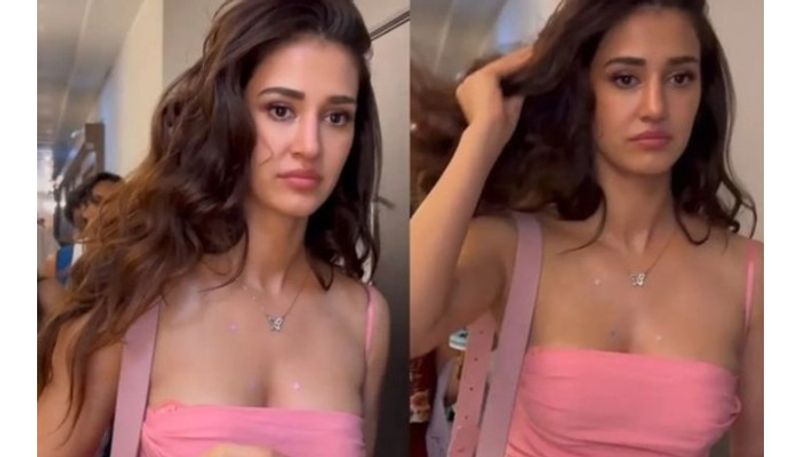 Disha Patani stunning looks in Pink mini gown dtt