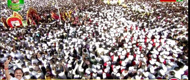 EPS inaugurated AIADMK state conference in Madurai with flag hoisting