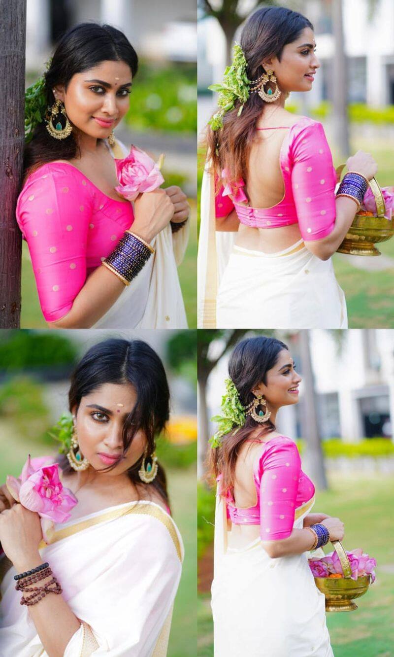 Actress Shivani Narayanan Onam Special photoshoot viral