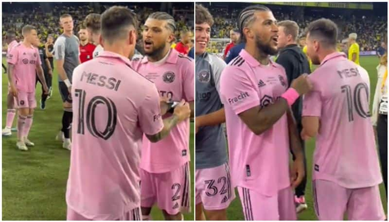 watch video lionel messi handover captain armband to inter miami former captain yedlin saa