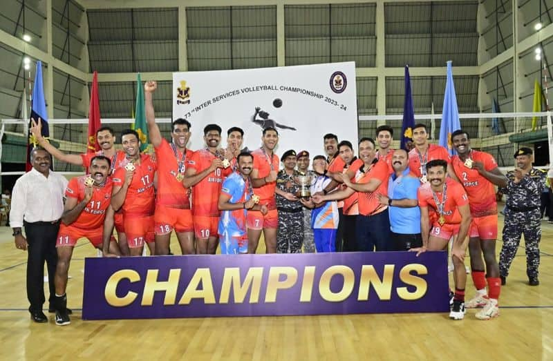 Inter Services Volleyball championship: Indian Air Force wins title gkc