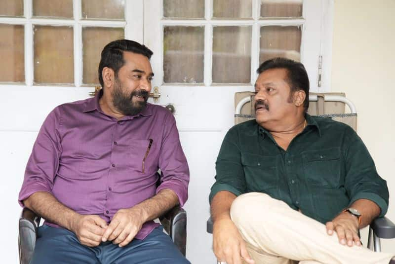 garudan malayalam movie wrapped suresh gopi biju menon Midhun Manuel Thomas nsn