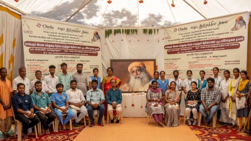 Ishas Grand Free Multidisciplinary Medical Camp held in coimbatore! More than 100 participants