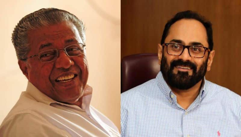 Pinarayi Vijayan is a liar - Union Minister of State Rajiv Chandrasekhar..ISR