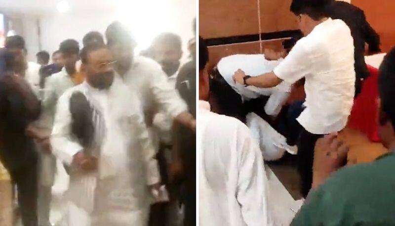 Uttar Pradesh: Shoe thrown at SP leader Swami Prasad Maurya; Accused thrashed by party workers WATCH AJR