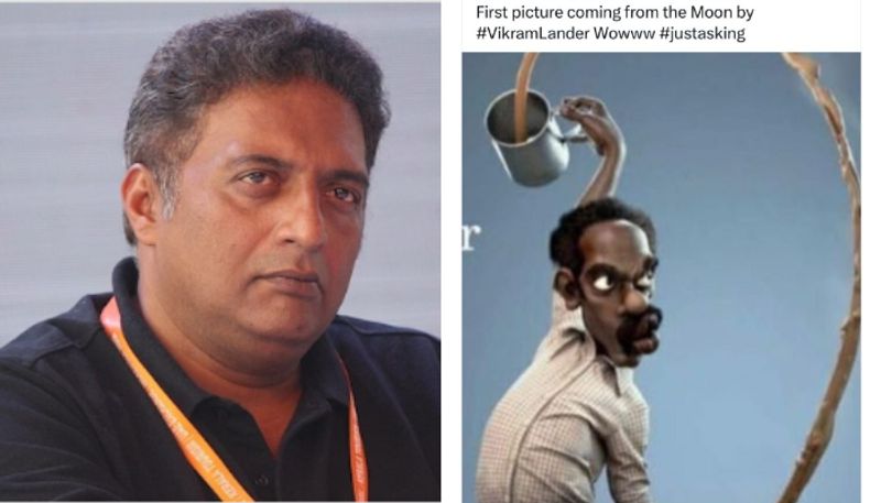 Prakash Raj Booked For Allegedly Mocking Chandrayaan 3 Mission vvk