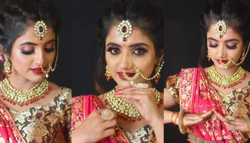 Gicchi giligili Jahnavi karthik looks stunning in her Latest Bridal look Vin