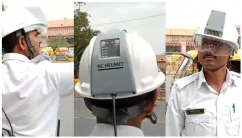 Ahmedabad Traffic Police Get AC Helmets prn