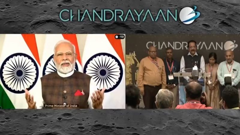 pm Narendra Modi speech after Chandrayaan-3 soft landing live news apn 