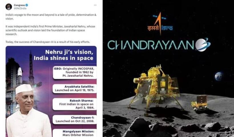 'Petty... grow up...' Congress faces backlash for crediting Nehru, not ISRO after Chandrayaan 3 Moon landing