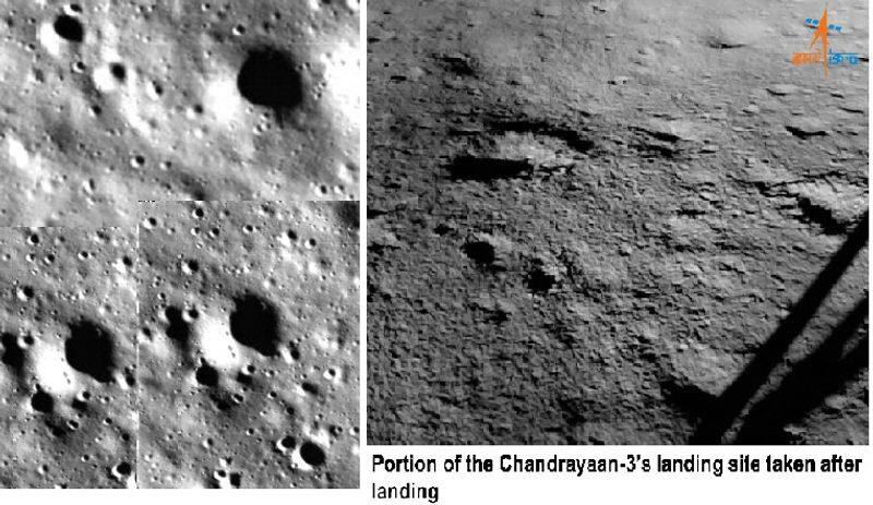 ISRO Chandrayaan 3 Mission Vikram Lander sent photo after successful land in moon ckm