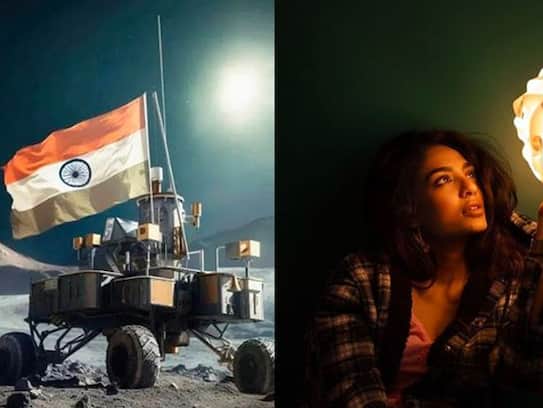 Chandrayaan 3 Mohanlal Allu Arjun became fan of ISRO Scientist Samantha Ruth Prabhu R Madhavan Vijay Deverakonda congratulated rps