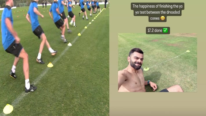 Virat Kohli clear Yo Yo Test Ahead Of Asia Cup 2023 Shares His Score kvn