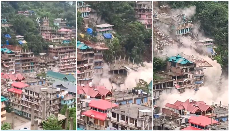 massive landslide in Kullu district destroyed several houses joy