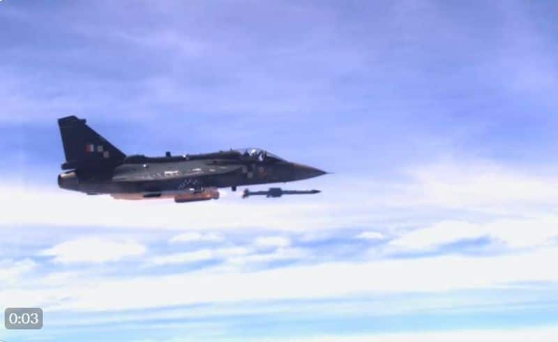 Fighter jet Tejas adventure in mid air missile test successful tested video goes viral akb