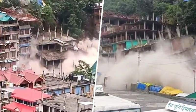 SCARY videos emerge of massive landslide in Himachal Pradesh's Kullu