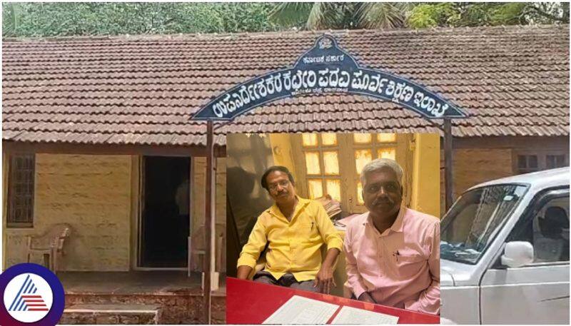 Dharwad Lokayukta police raid on DDPU office two employees arrested sat