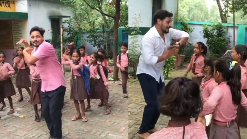 Exclusive: डांस, क्राफ्ट, एरोबिक्स, प्लांटेशन गजब तरीके से बच्चों को पढ़ाते हैं रायबरेली के कौशलेश मिश्रा