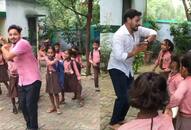 Kaushalesh Mishra teaches his students through art aerobics and dance moves iwh