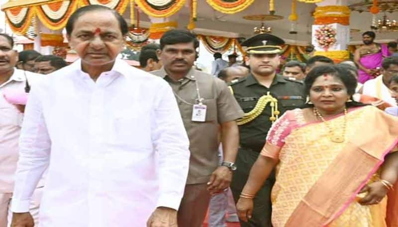  Governor Tamilisai, CM KCR  offered Special Prayers   after  Mandir, Masjid and Church inauguration in Telangana Secretariat lns