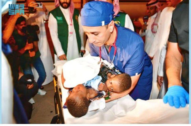 gulf news Tanzanian conjoined twins arrive in Riyadh for surgery rvn 