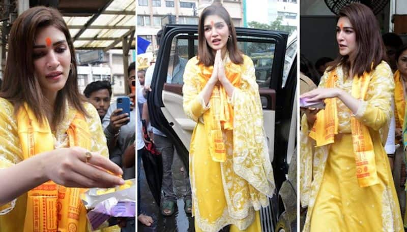 Photos Kriti Sanon visits Siddhivinayak Temple after winning Best Actress National Award RBA