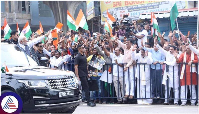 PM Narendra Modi visit Bengaluru ISRO and Karnataka BJP leaders on streets Congress criticism sat