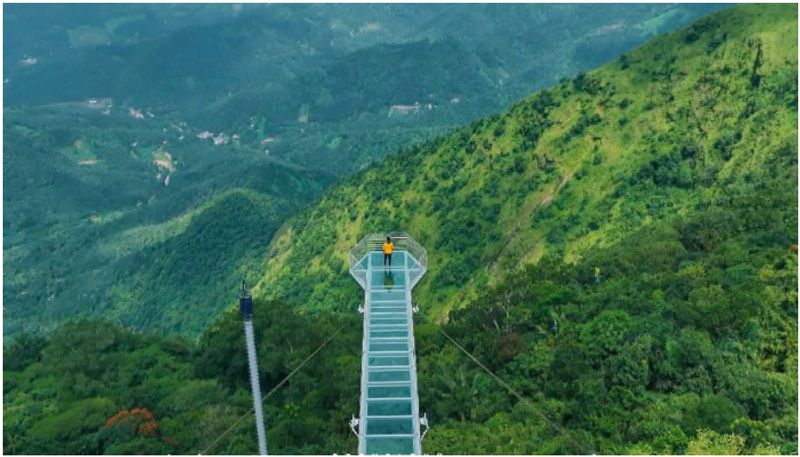 Tourism department set up glass bridge in Vagamon prm 