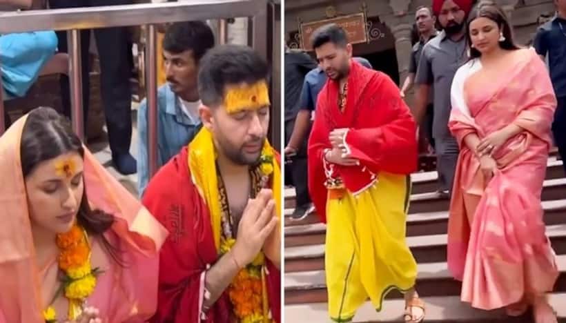 Parineeti Chopra and Raghav Chadha in Ujjain to offer prayers at Mahakaleshwar Temple ahead of wedding
