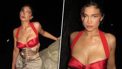 Kylie Jenner HOT Photos: Supermodel SHOCKS fans by flaunting her cleavage in SEXY red halter-neck bikini top