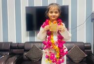 6 year old madiha awez won taekwondo championship in jaipur,anurag thakur praised madiha ZKAMN