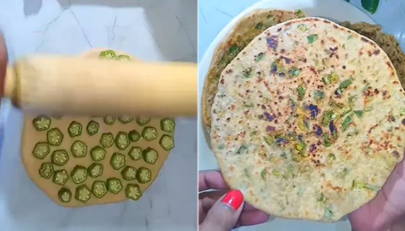 Video Of Bhindi Paratha leaves internet in Shock azn