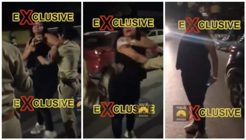 video of a drunk woman abuses and attack police went viral bkg