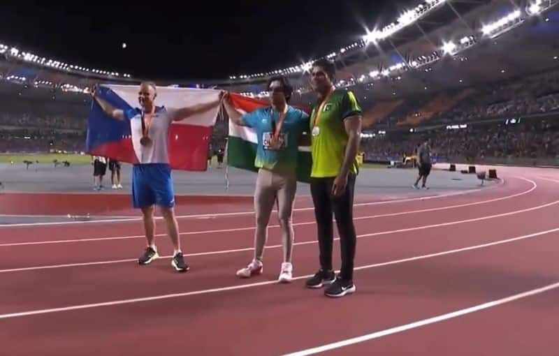 Neeraj Chopra invite Pakistan Arshad nadeem for celebration Golden athlete act goes viral ckm