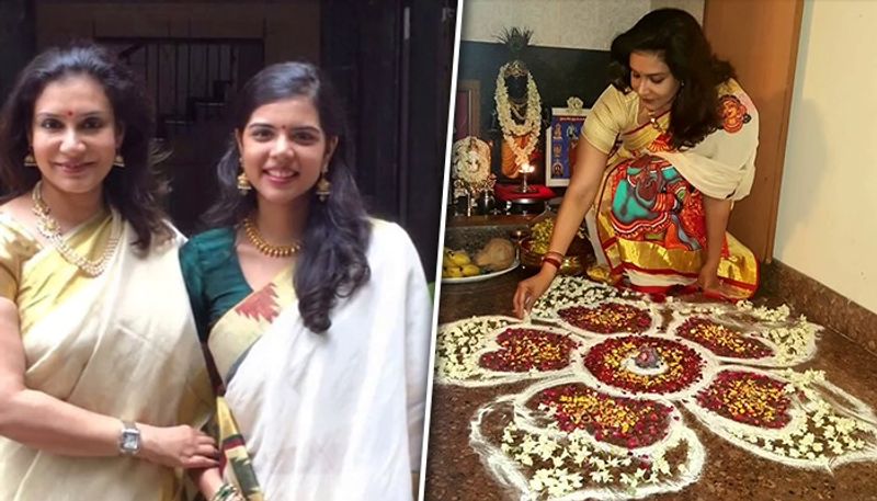 Malayalam actress Lissy celebrates Onam with family, shares pictures of her feast and Athapookalam (Video) RBA