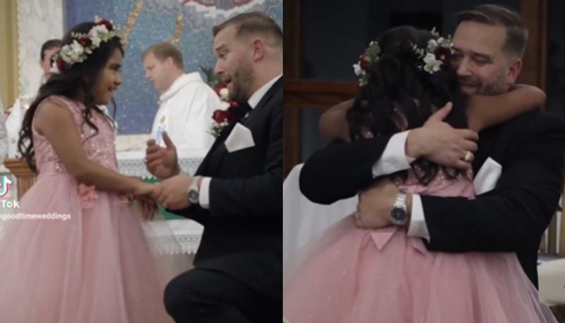 groom talking emotionally to brides daughter going viral hyp