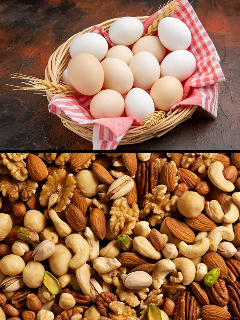 Eggs to Nuts 7 biotin rich foods for healthy shiny hair growth gcw eai