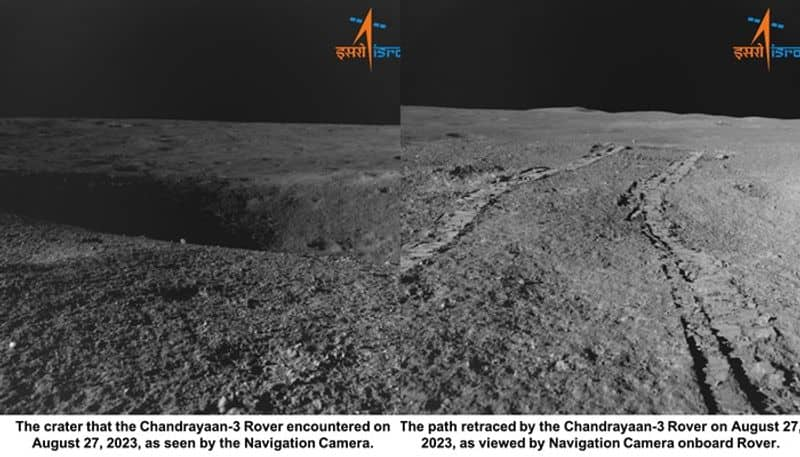 Chandrayaan 3 Pragyan Rover  Finds Massive Crater In Way ISRO Reroutes san